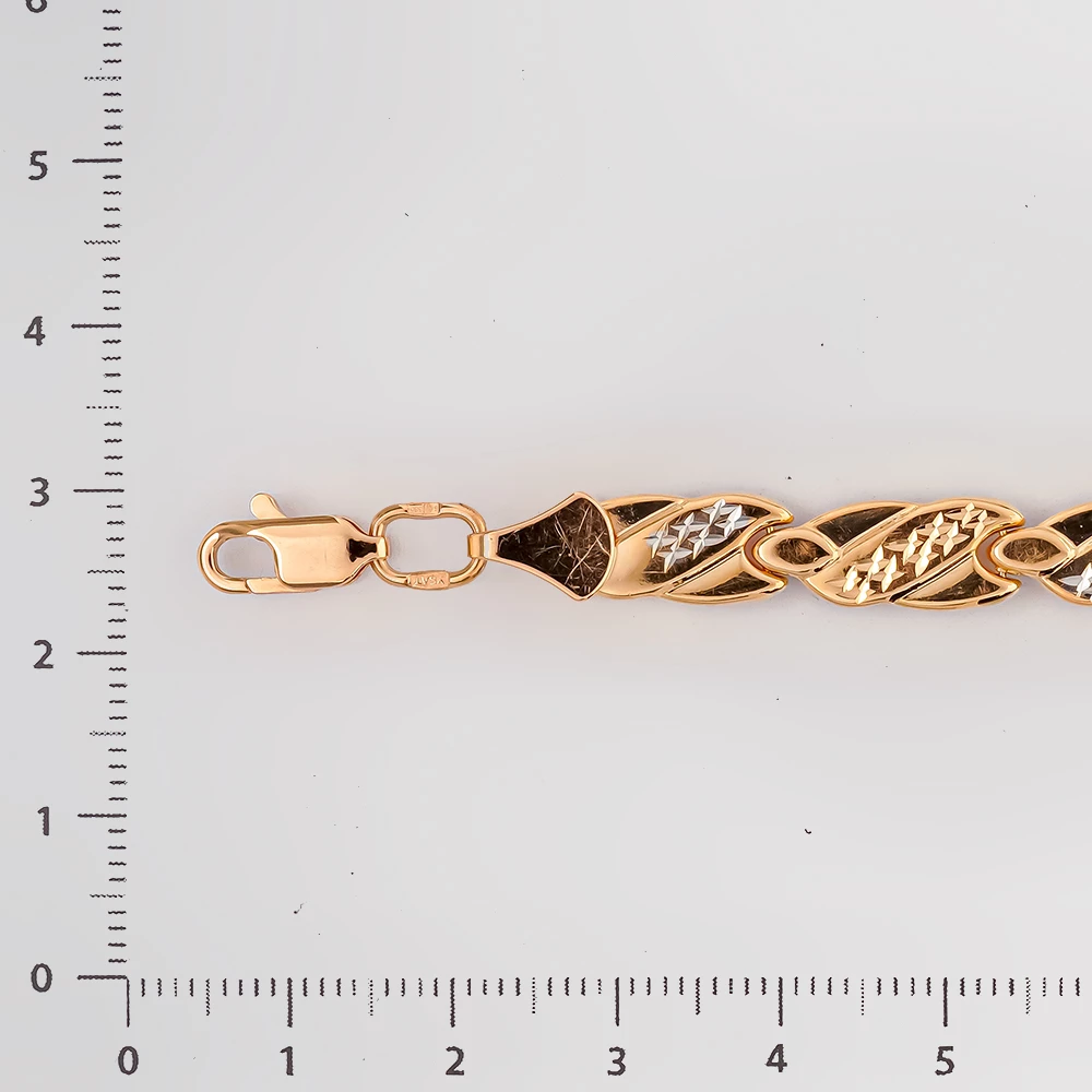 Браслет из красного золота 585 пробы