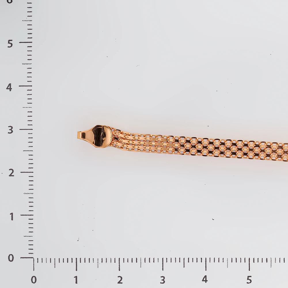 Браслет из красного золота 585 пробы