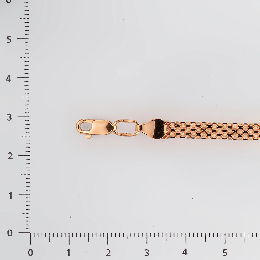 Браслет из красного золота 585 пробы