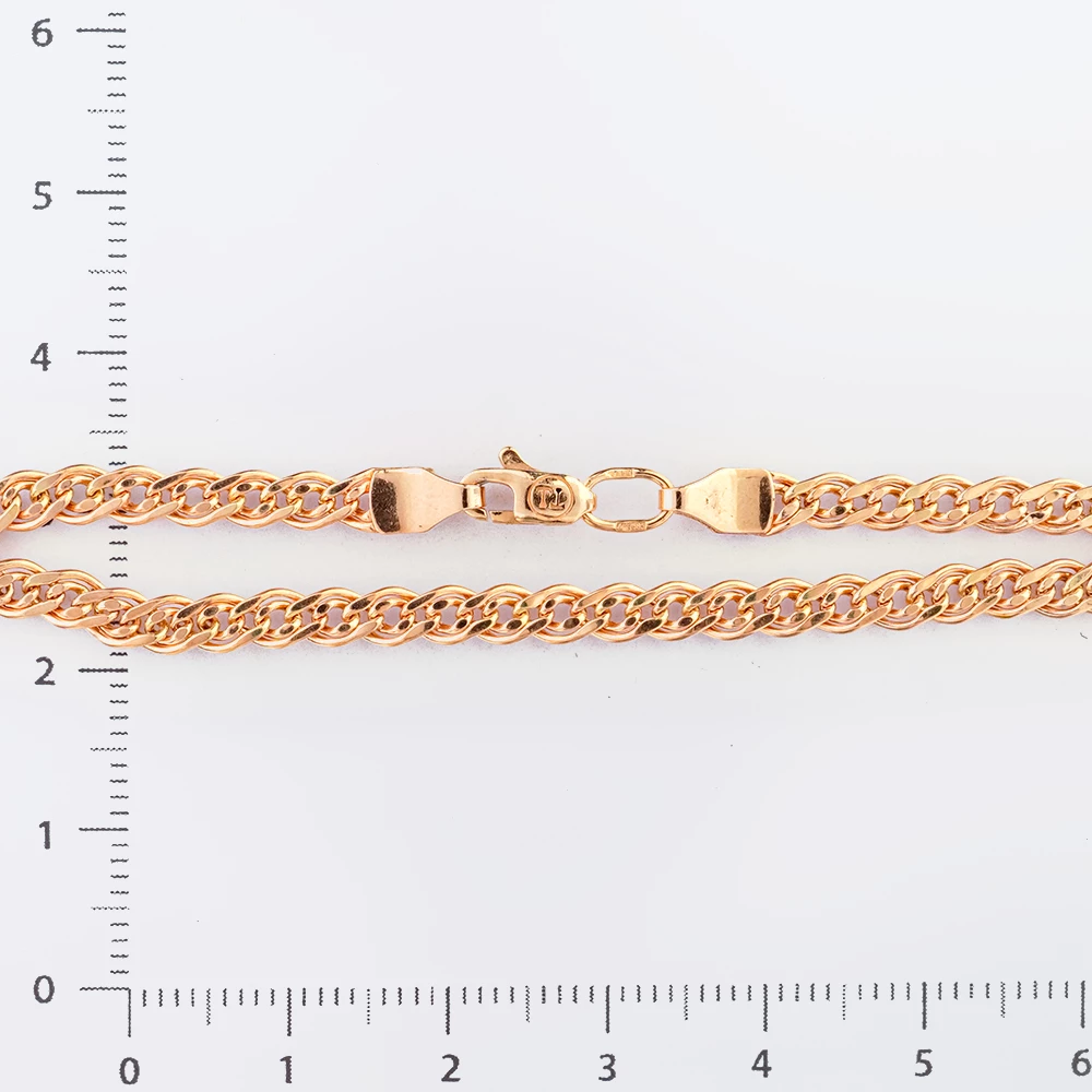 Браслет из красного золота 585 пробы