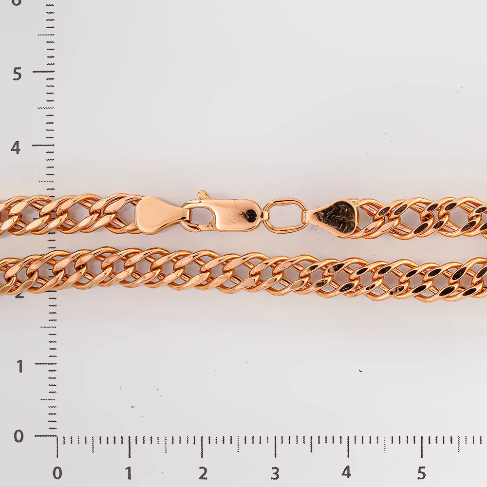 Браслет из красного золота 585 пробы