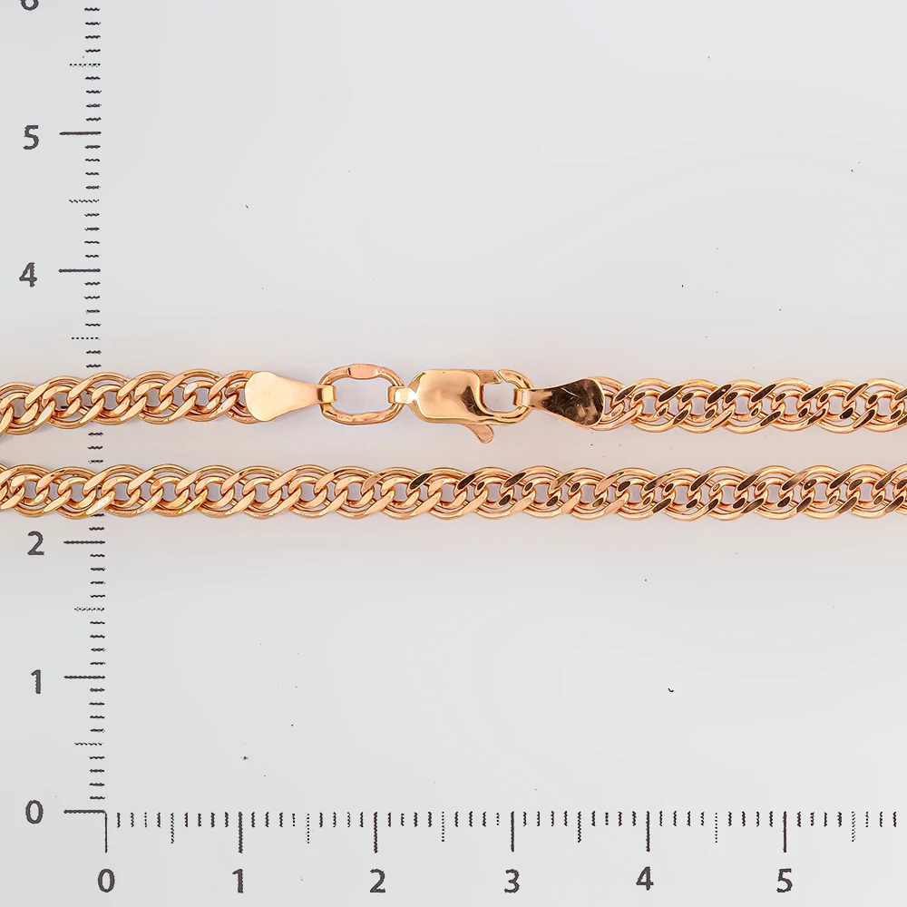 Браслет из красного золота 585 пробы