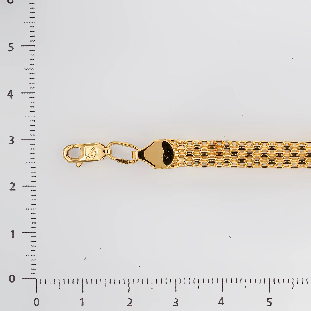 Браслет из желтого золота 585 пробы