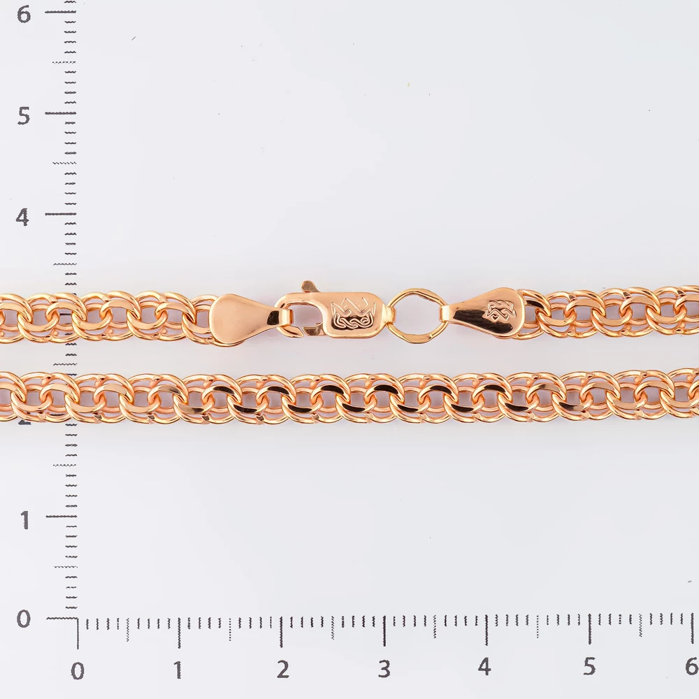 Браслет из красного золота 585 пробы