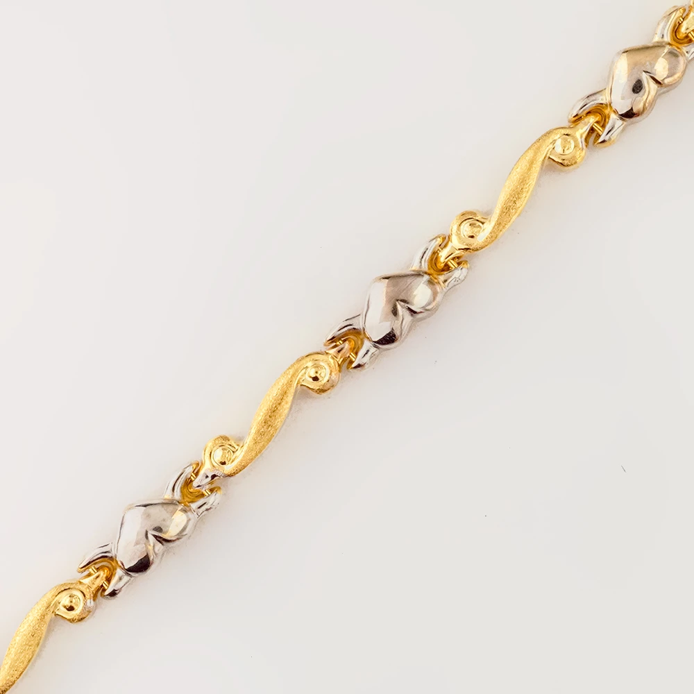 Браслет из желтого золота 585 пробы