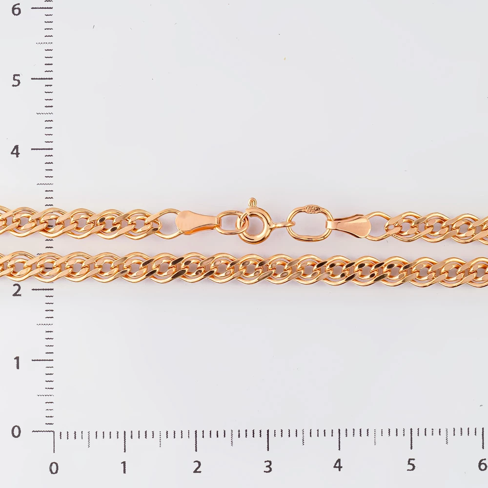 Браслет из красного золота 585 пробы