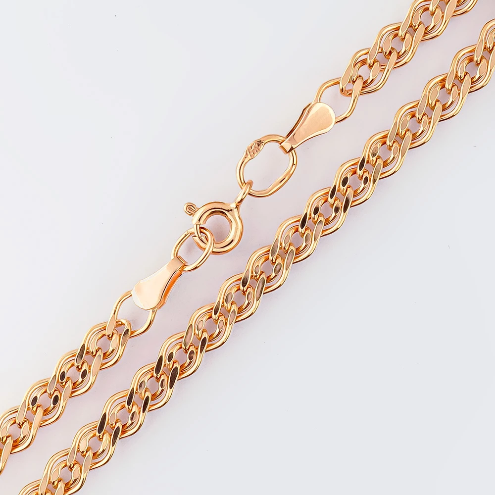 Браслет из красного золота 585 пробы