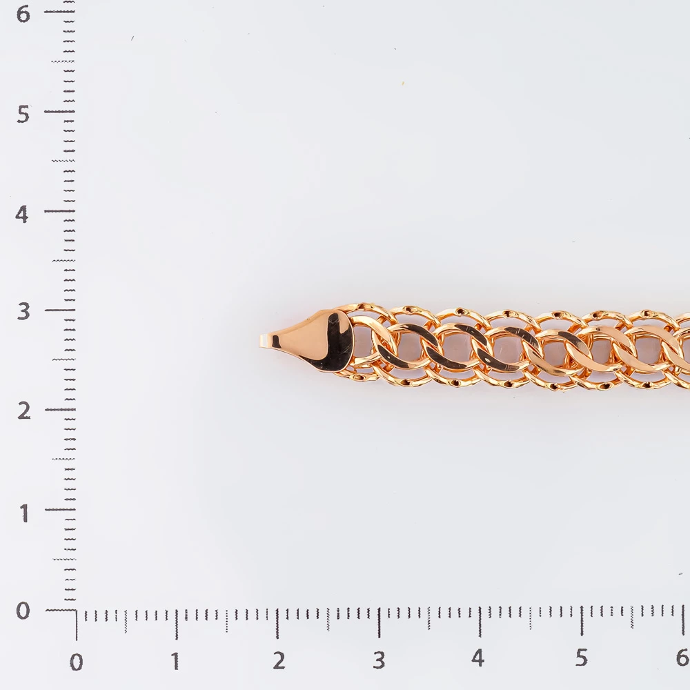 Браслет из красного золота 585 пробы