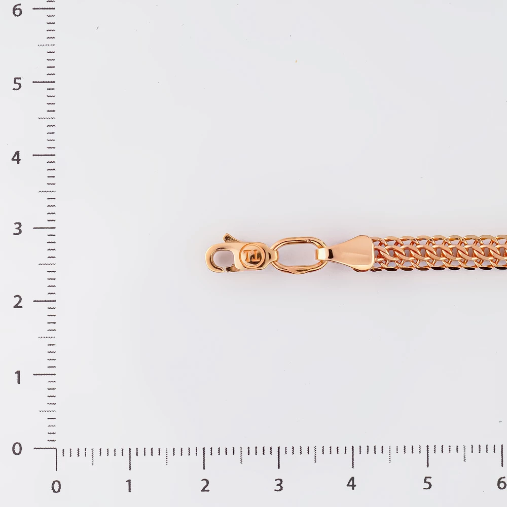 Браслет из красного золота 585 пробы