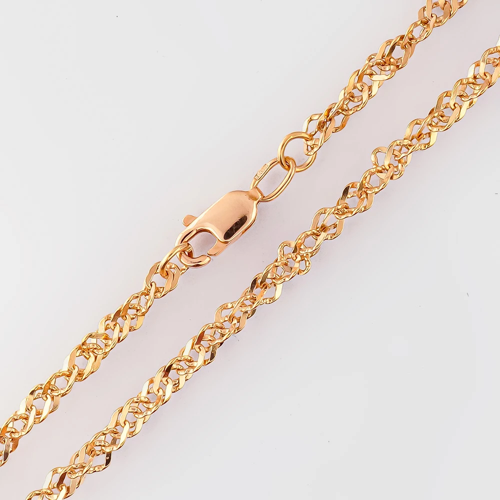 Браслет из красного золота 585 пробы