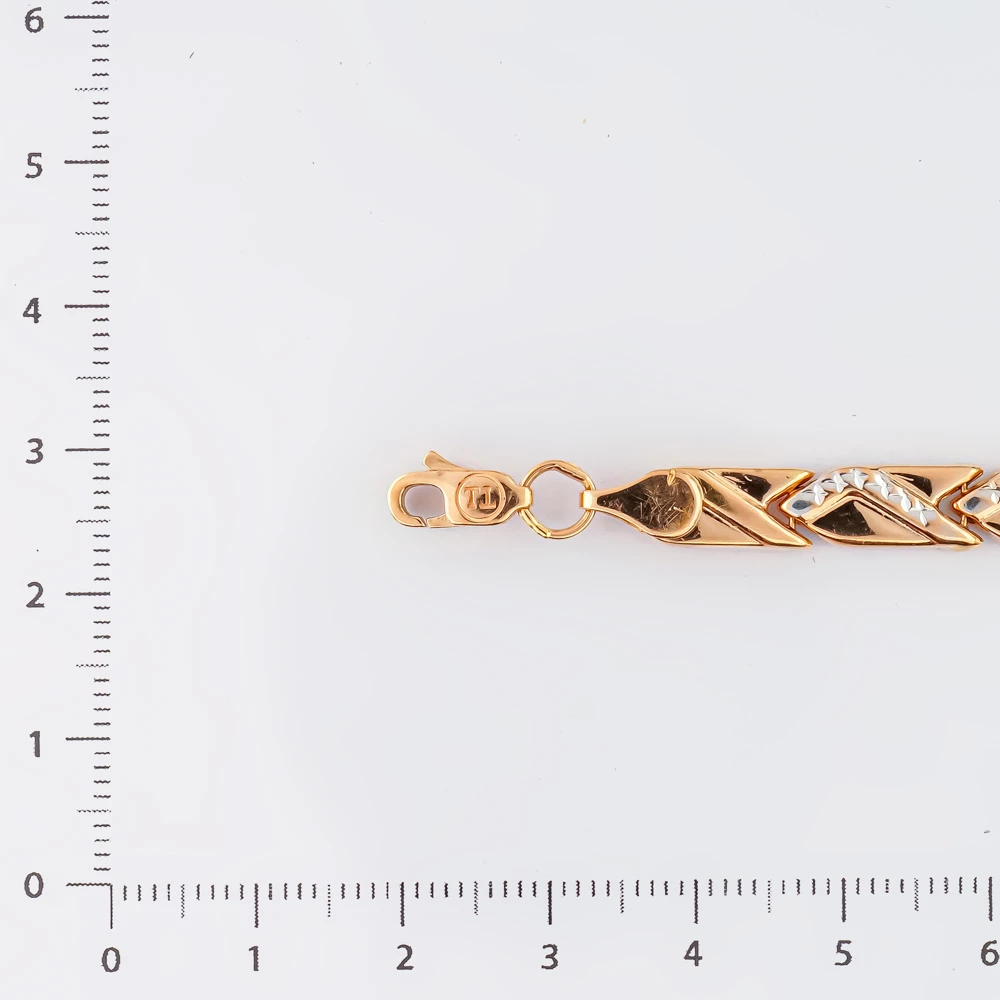 Браслет из красного золота 585 пробы