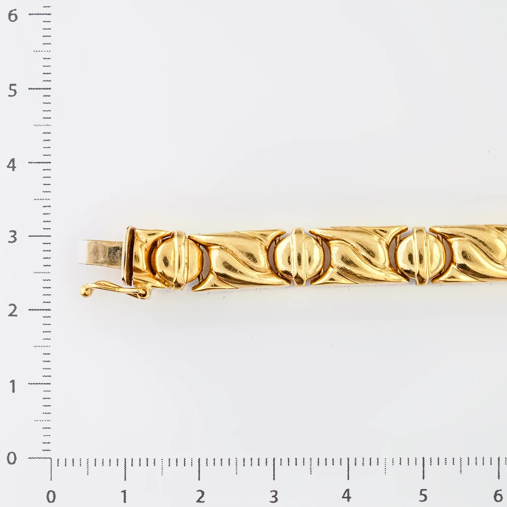Браслет из желтого золота 585 пробы