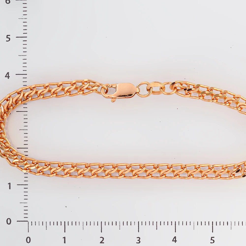 Браслет из красного золота 585 пробы