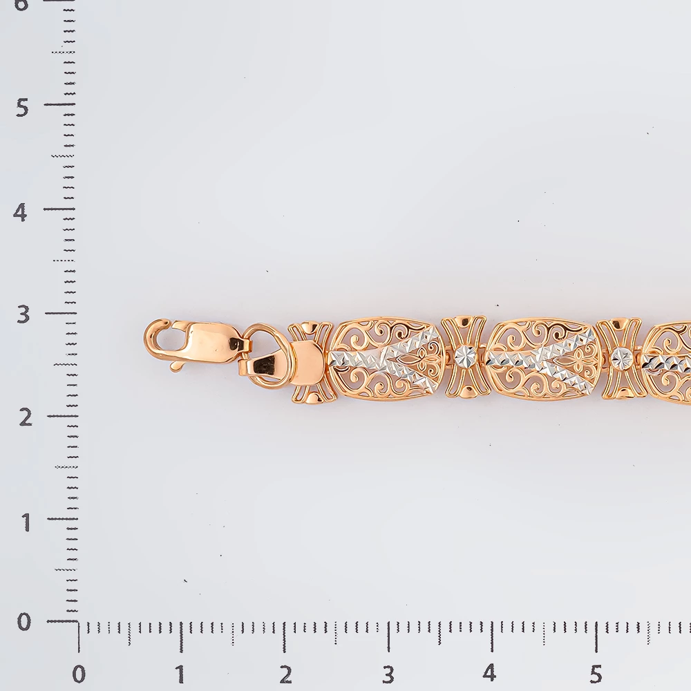 Браслет из красного золота 585 пробы