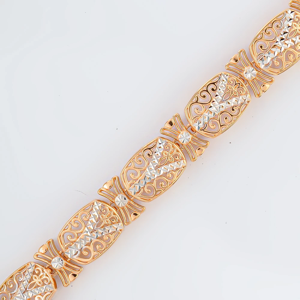 Браслет из красного золота 585 пробы