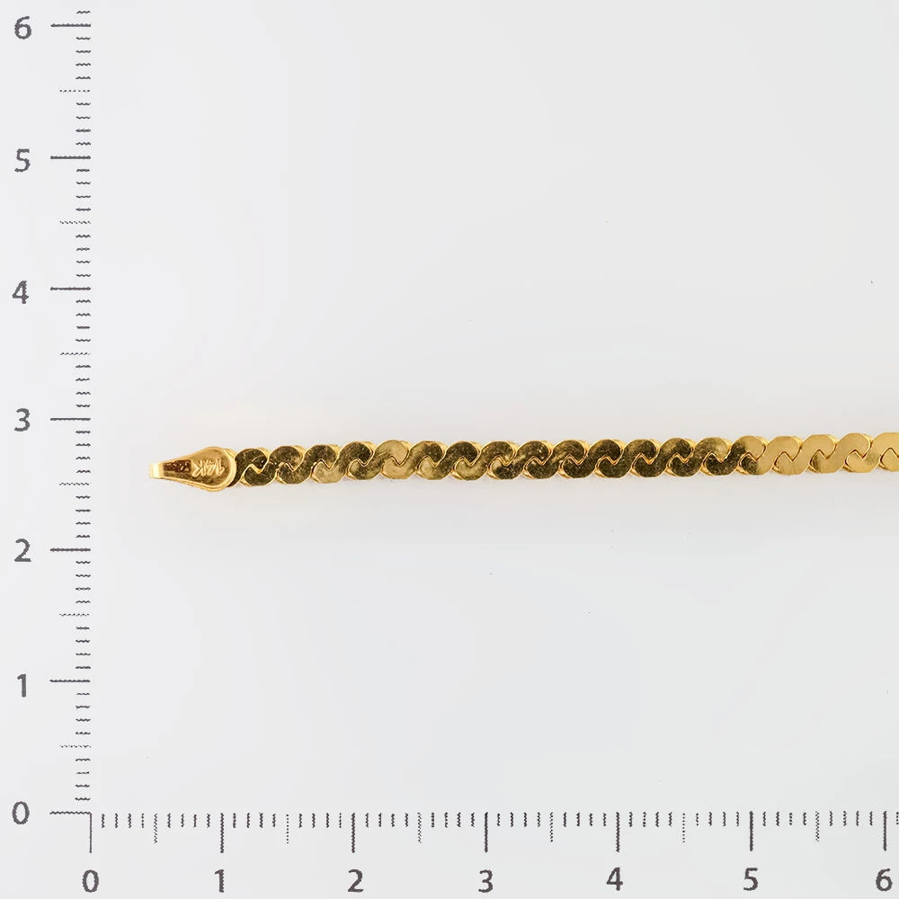 Браслет из желтого золота 585 пробы