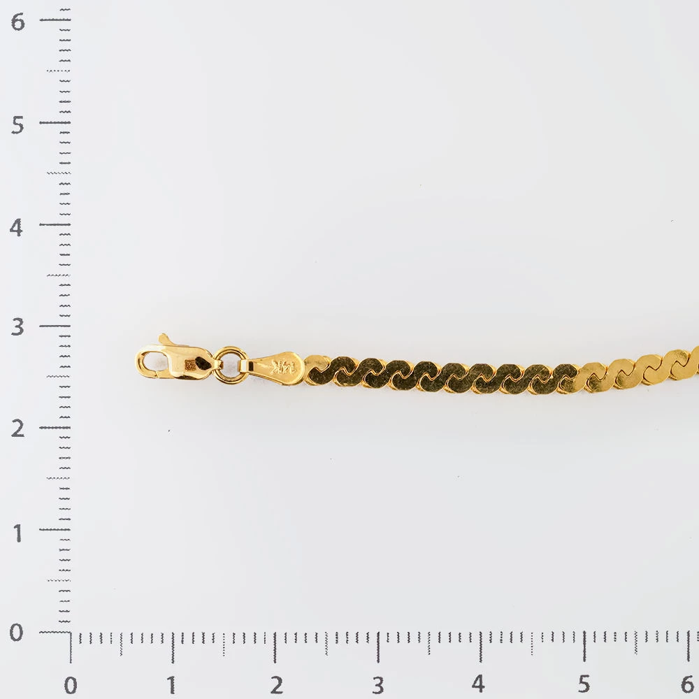 Браслет из желтого золота 585 пробы