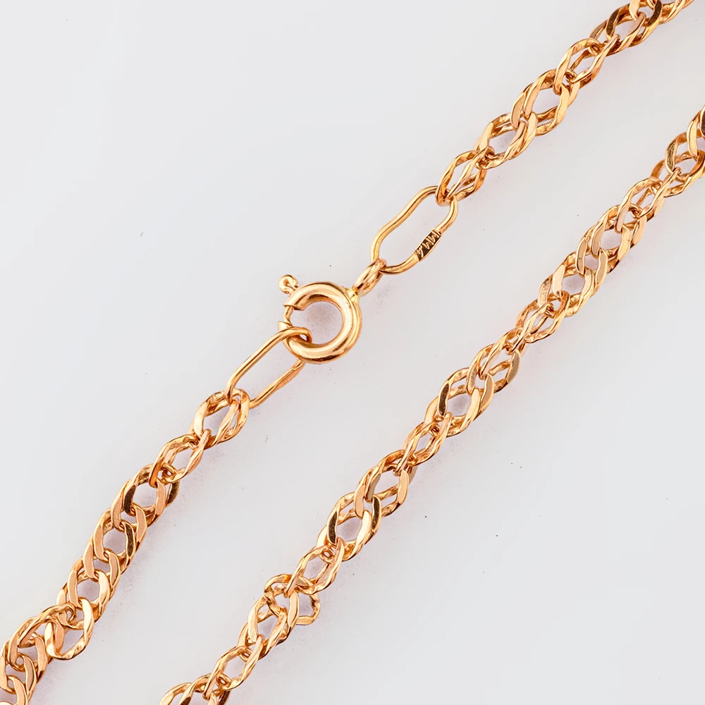 Браслет из красного золота 585 пробы