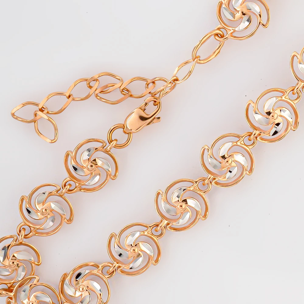 Браслет из красного золота 585 пробы