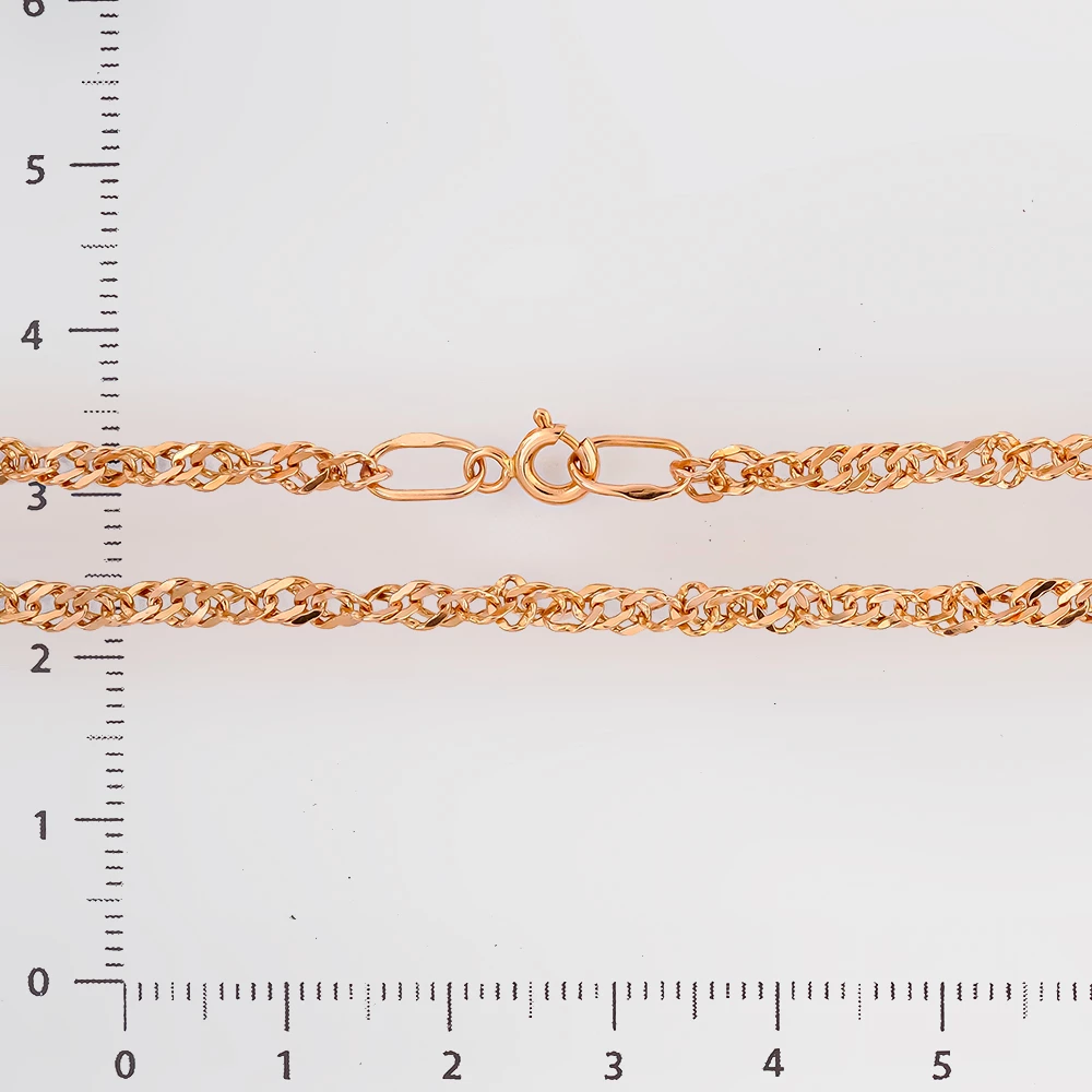 Браслет из красного золота 585 пробы