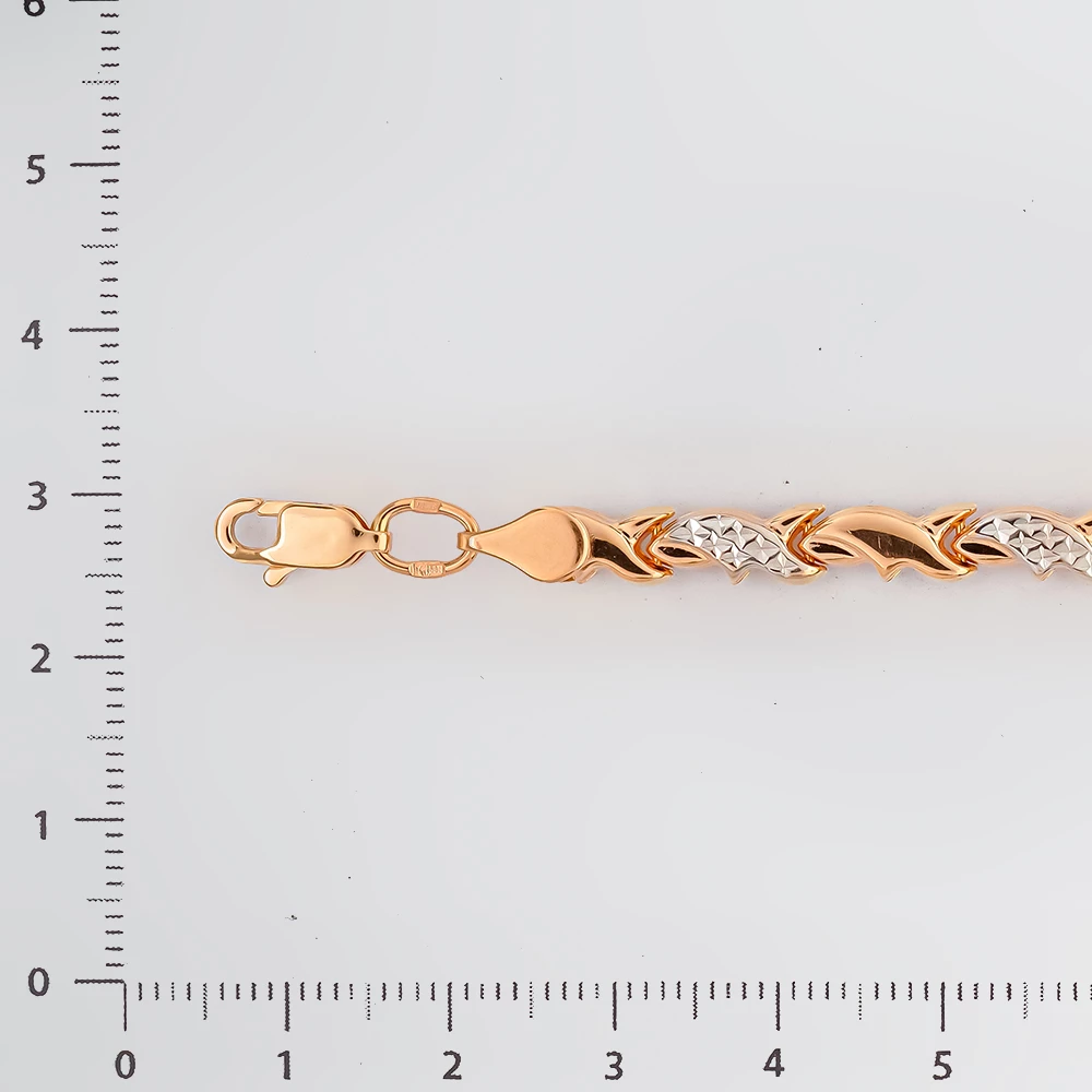 Браслет из красного золота 585 пробы