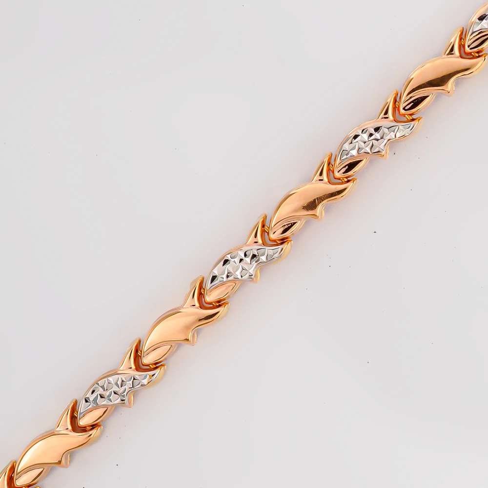 Браслет из красного золота 585 пробы