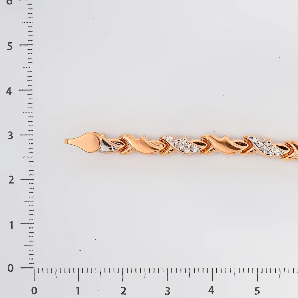 Браслет из красного золота 585 пробы