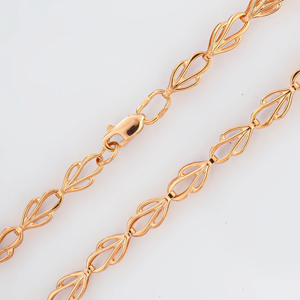 Браслет из красного золота 585 пробы