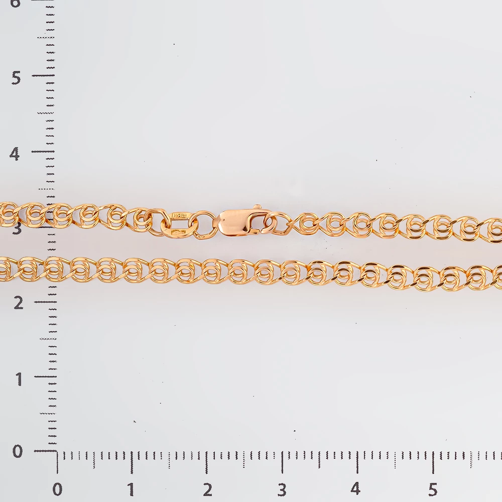 Браслет из красного золота 585 пробы