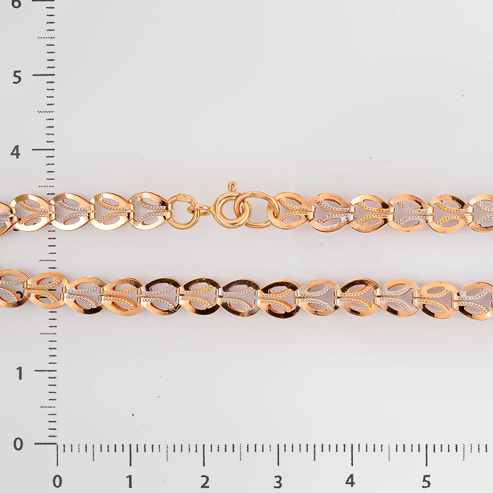 Браслет из красного золота 585 пробы