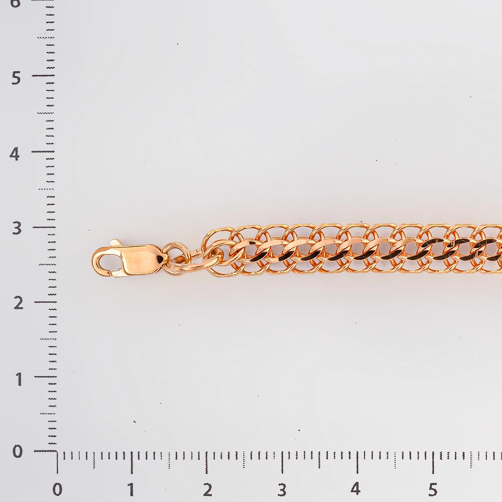 Браслет из красного золота 585 пробы