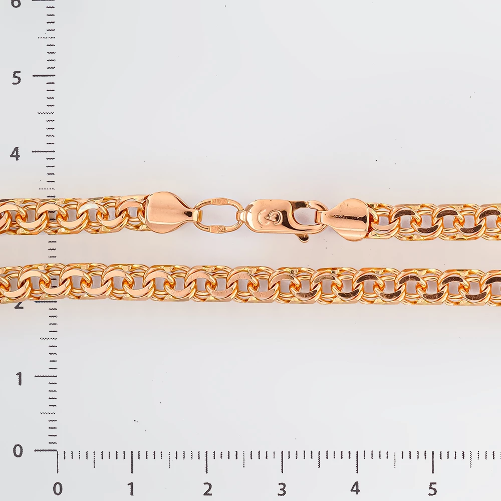 Браслет из красного золота 585 пробы