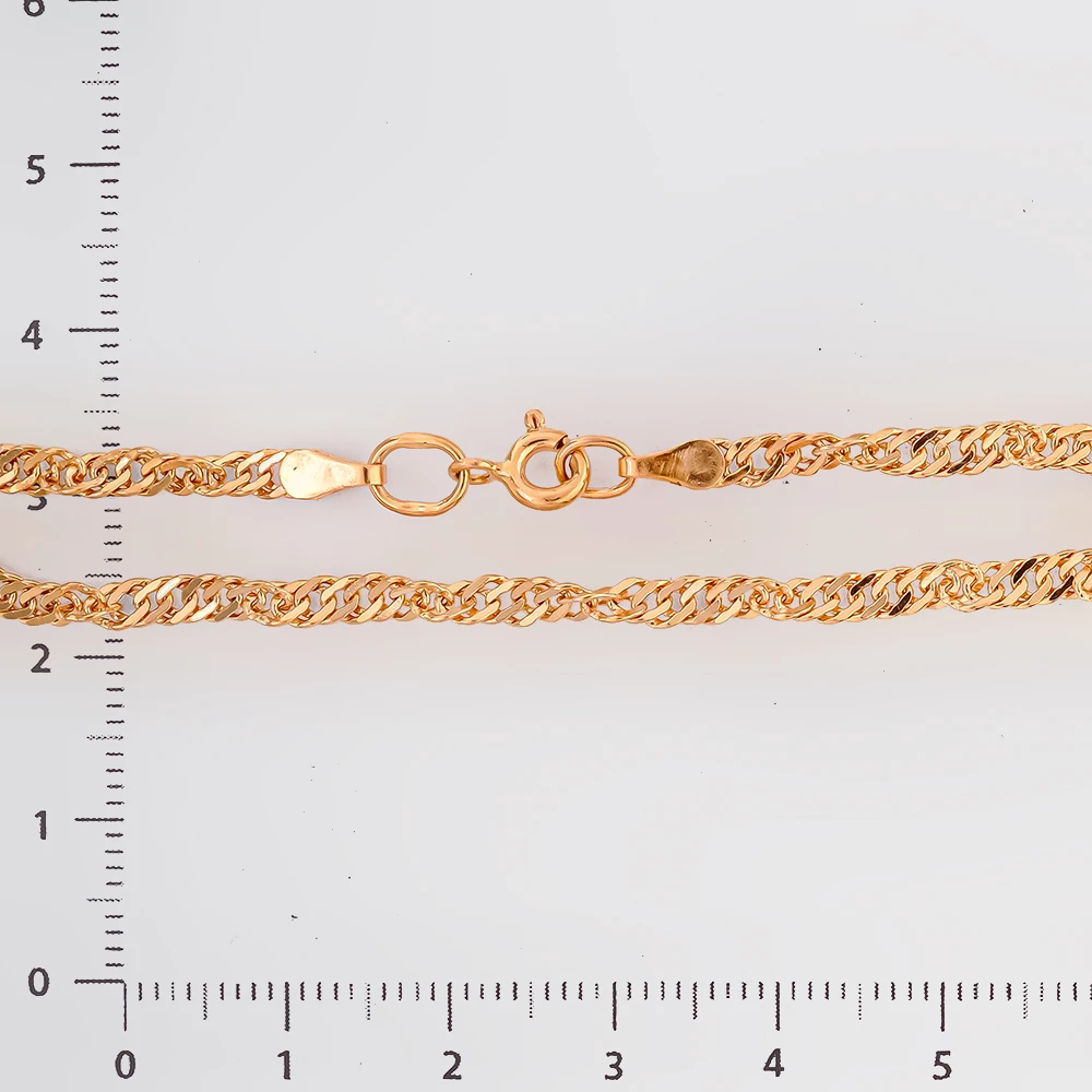 Браслет из красного золота 585 пробы