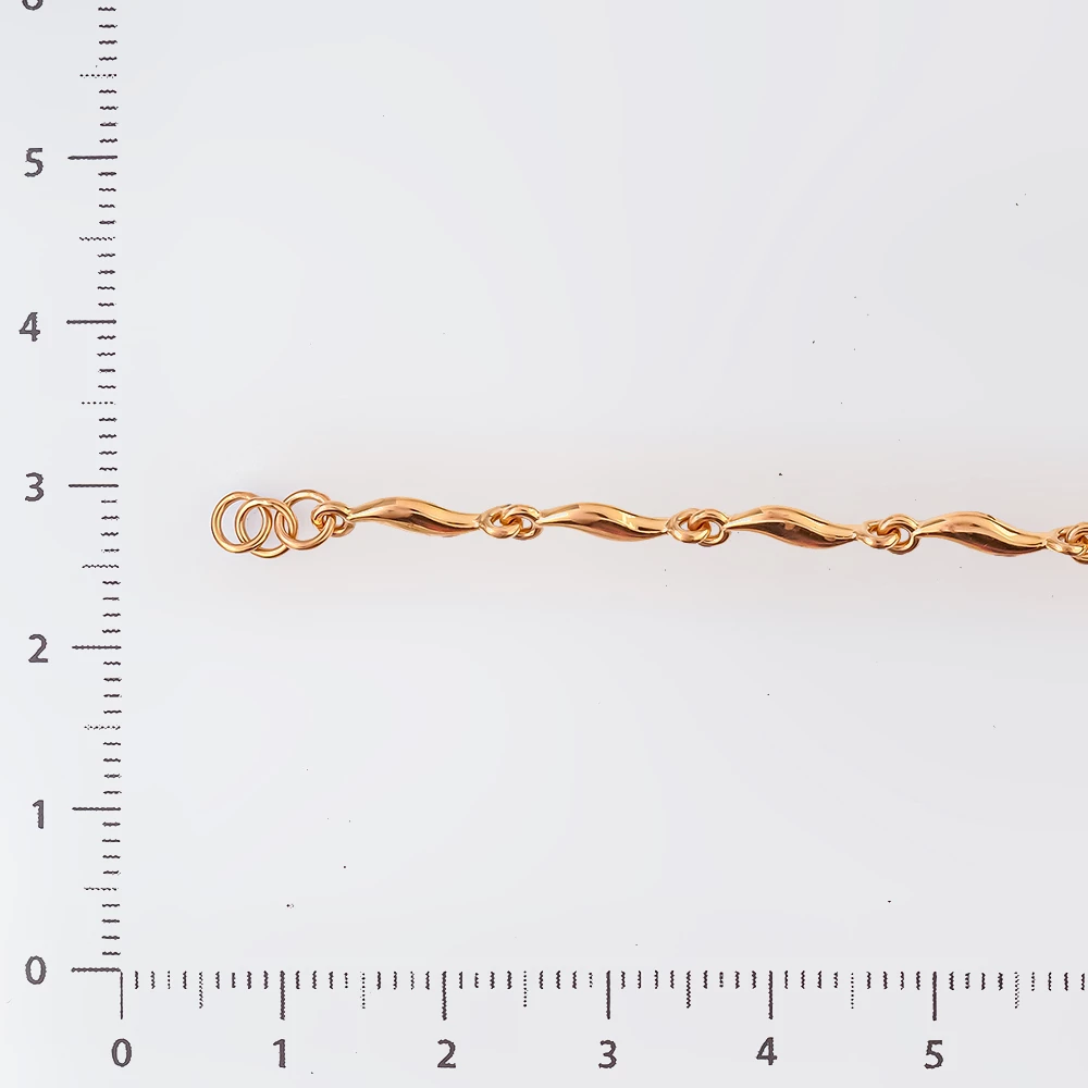 Браслет с гранатом из красного золота 585 пробы