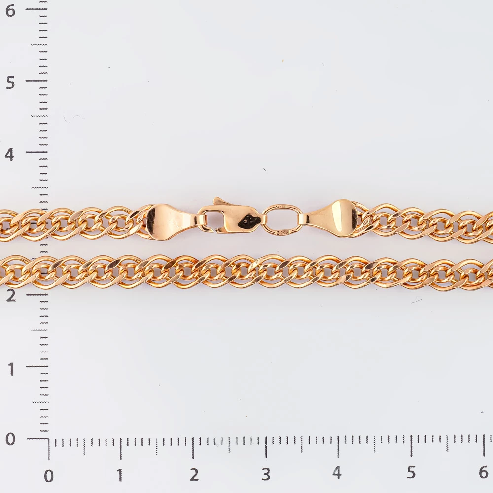 Браслет из красного золота 585 пробы