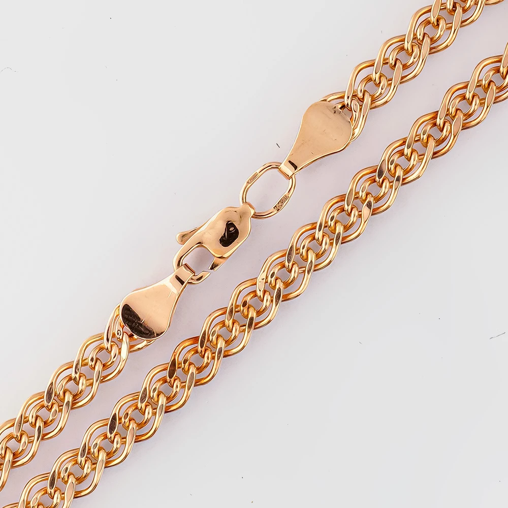 Браслет из красного золота 585 пробы