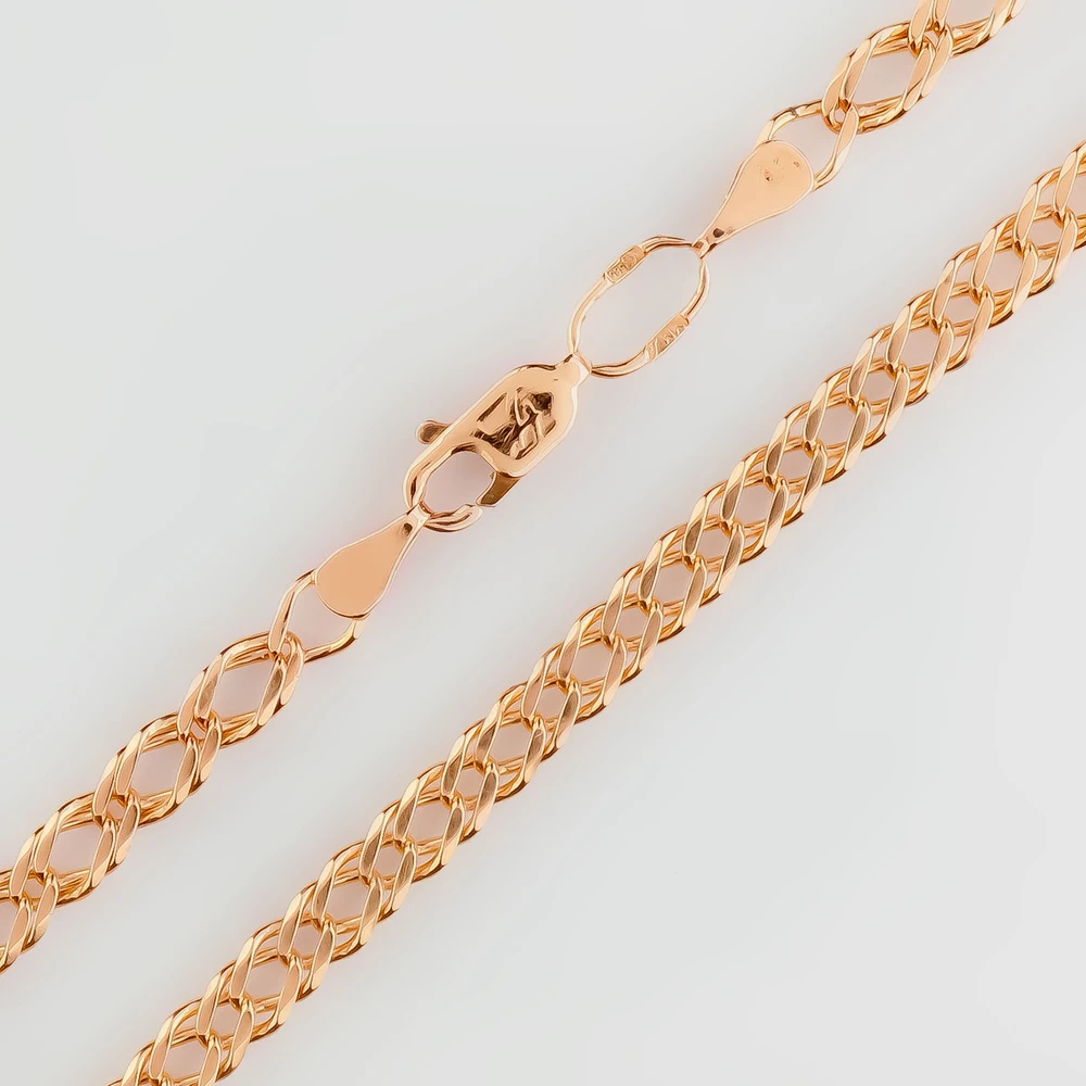 Браслет из красного золота 585 пробы