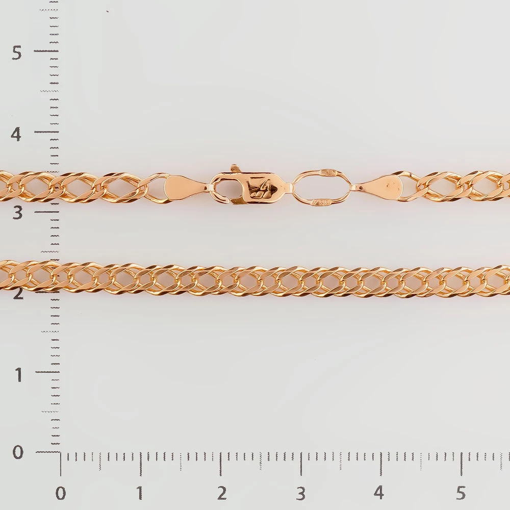 Браслет из красного золота 585 пробы