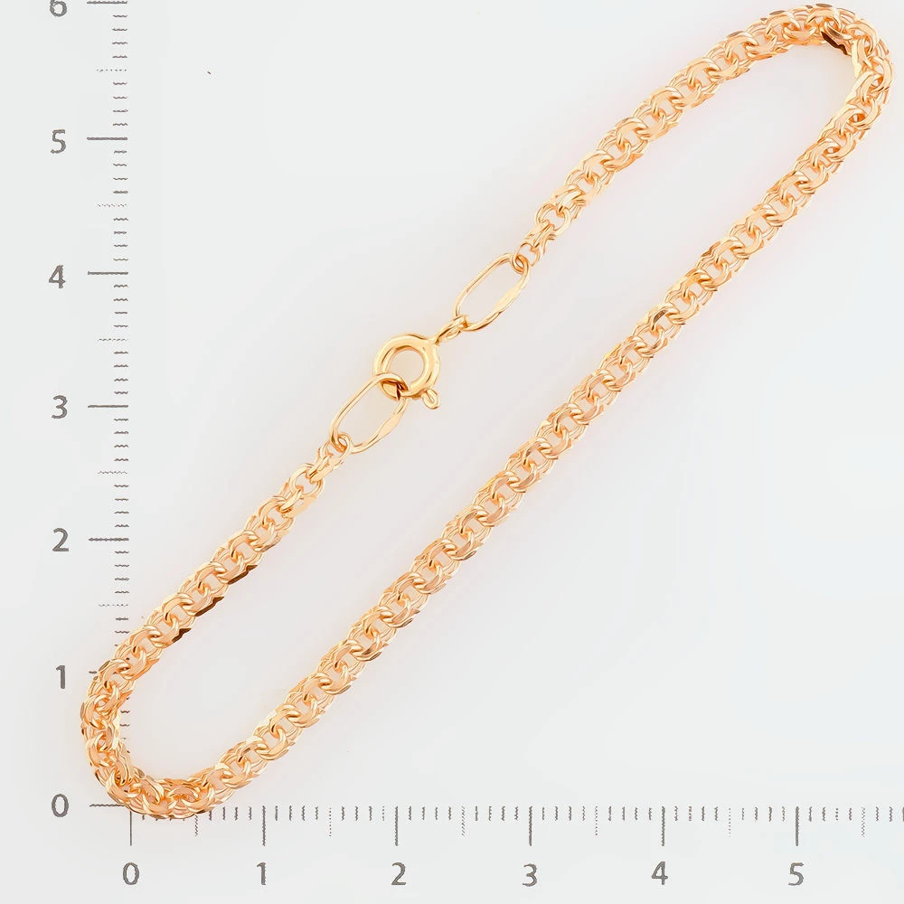 Браслет из красного золота 585 пробы