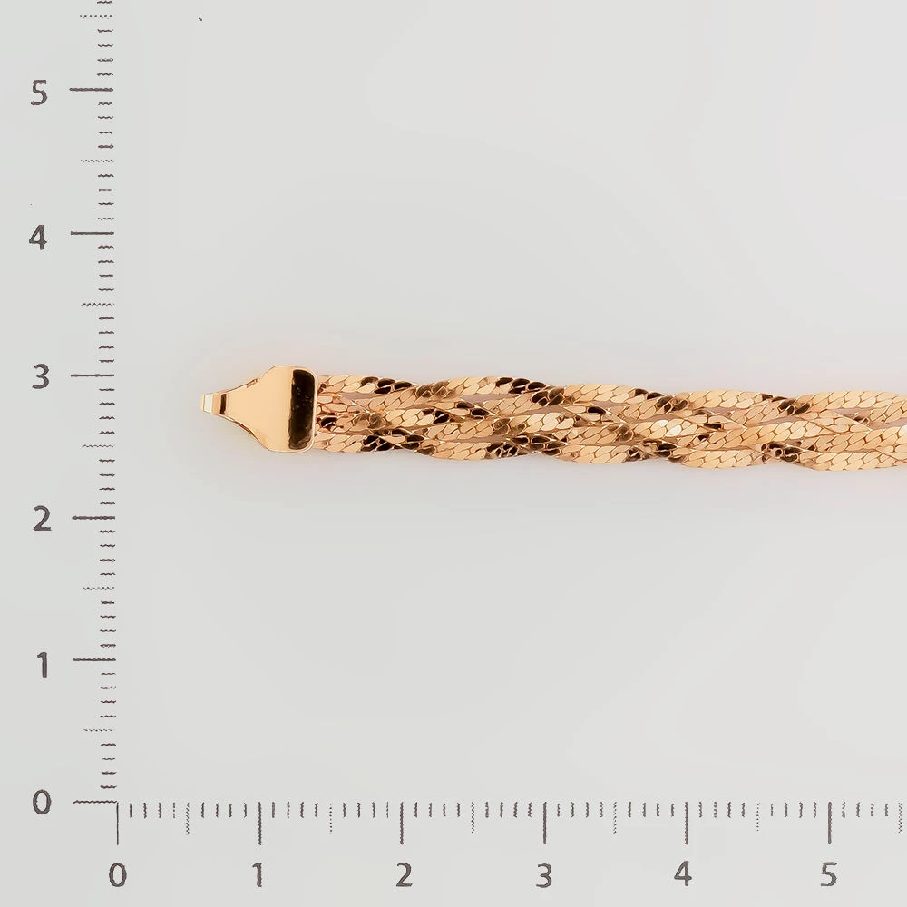 Браслет из красного золота 585 пробы