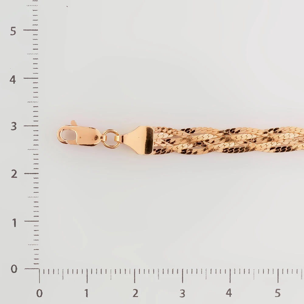 Браслет из красного золота 585 пробы