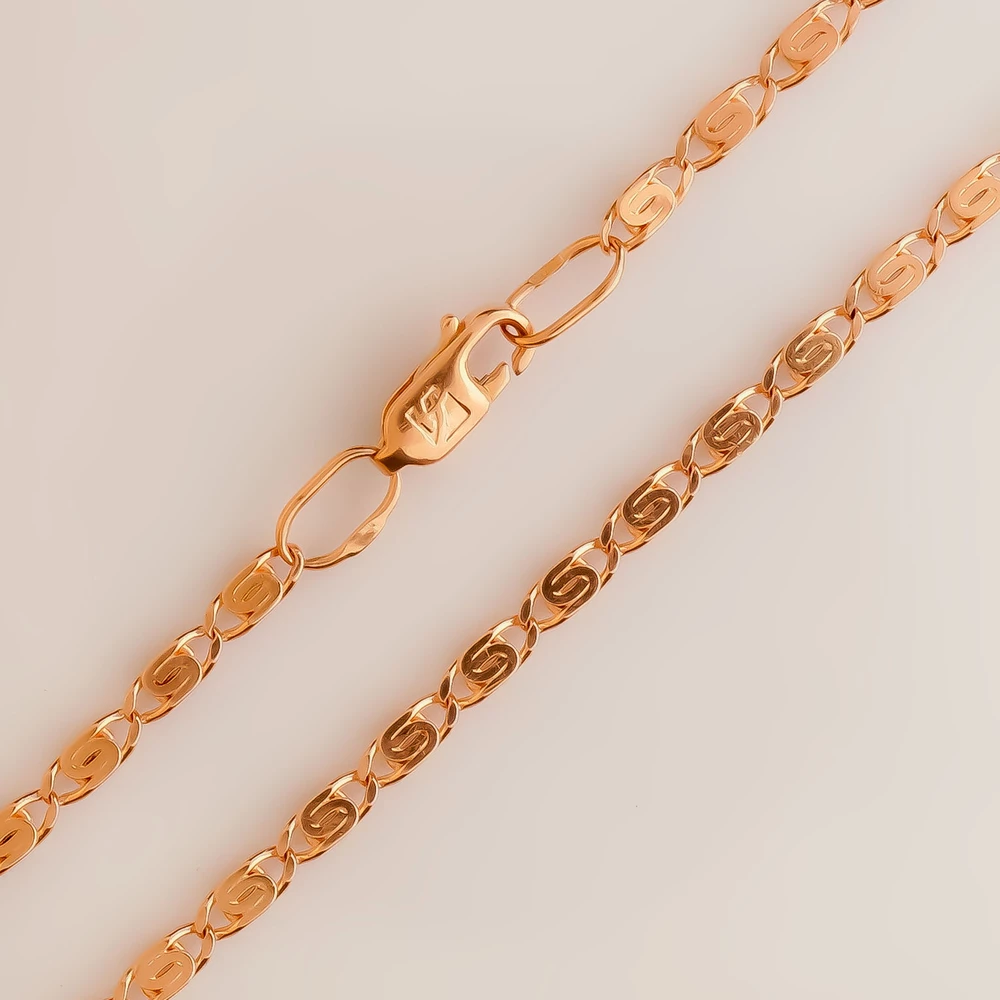 Браслет из красного золота 585 пробы