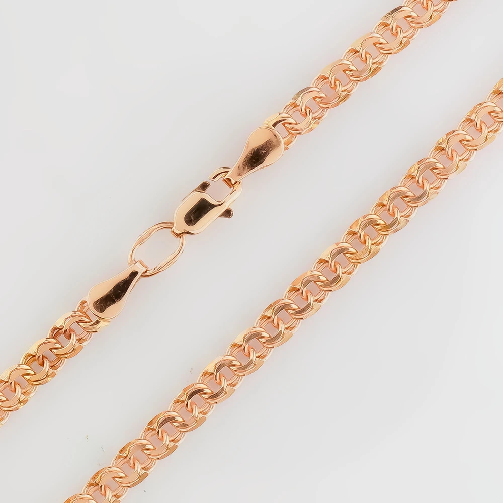 Браслет из красного золота 585 пробы