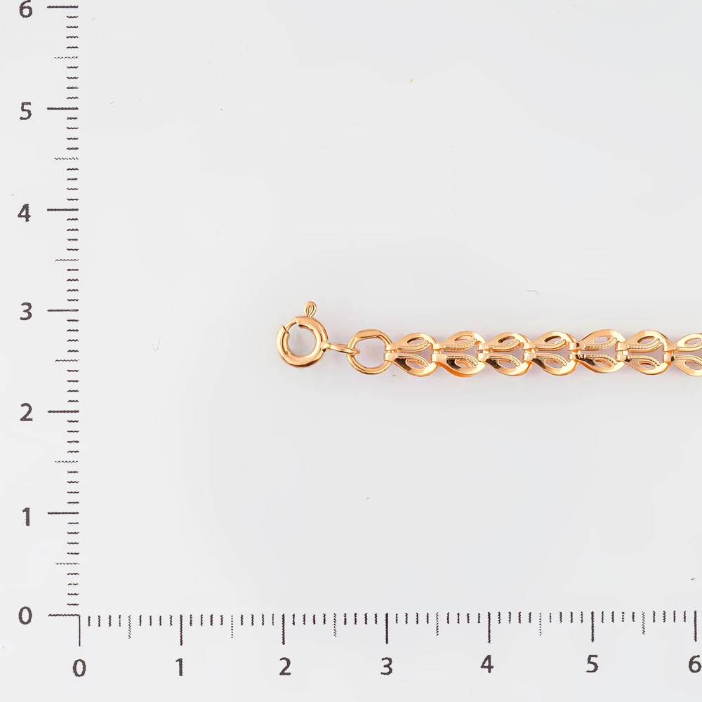 Браслет из красного золота 585 пробы