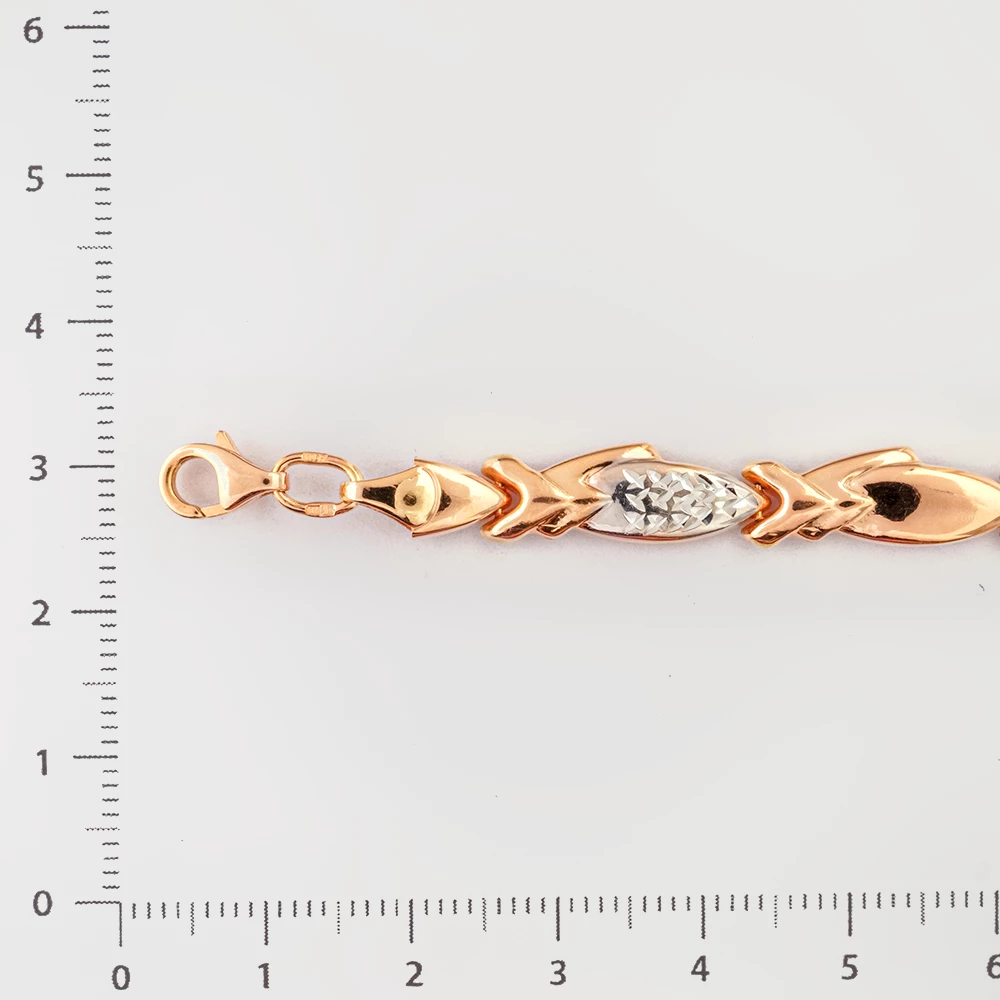 Браслет из красного золота 585 пробы