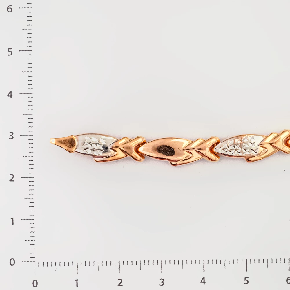 Браслет из красного золота 585 пробы