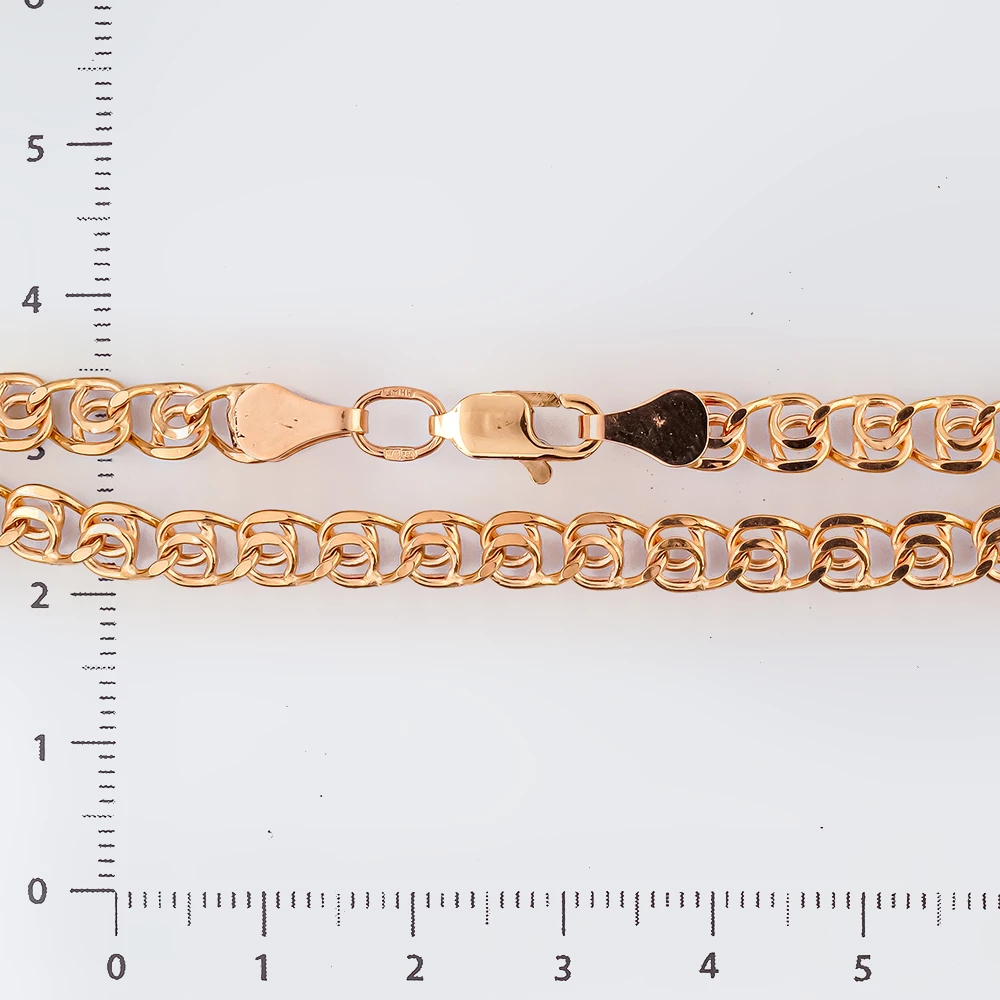 Браслет из красного золота 585 пробы