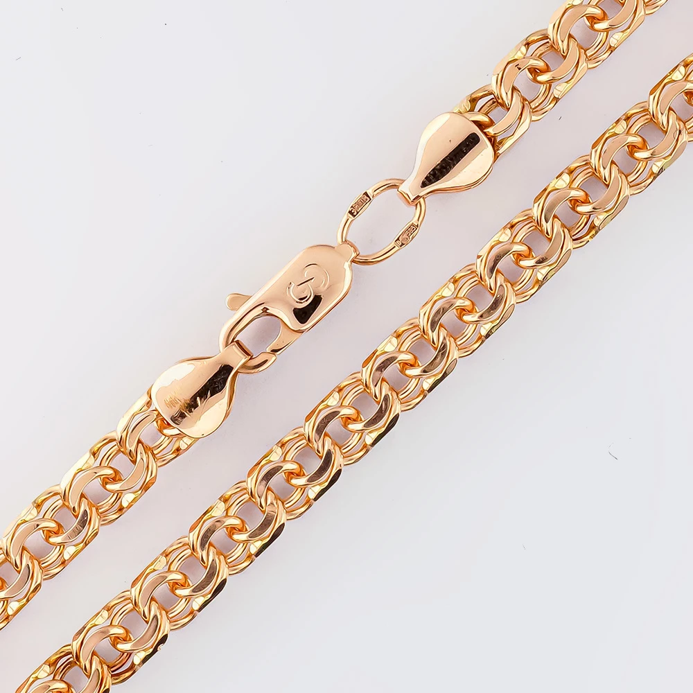 Браслет из красного золота 585 пробы