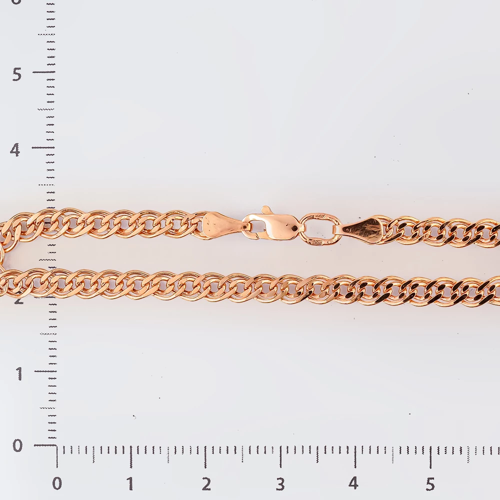 Браслет из красного золота 585 пробы