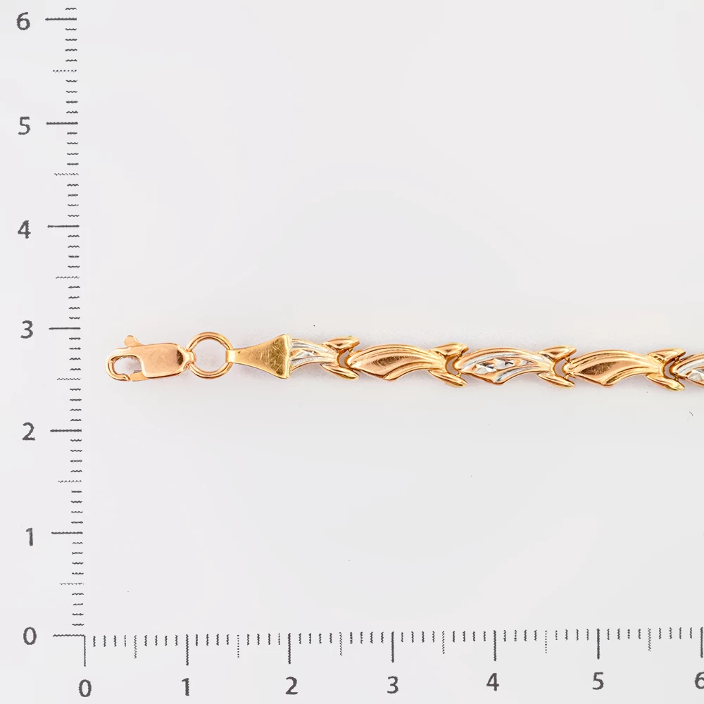 Браслет из красного золота 585 пробы